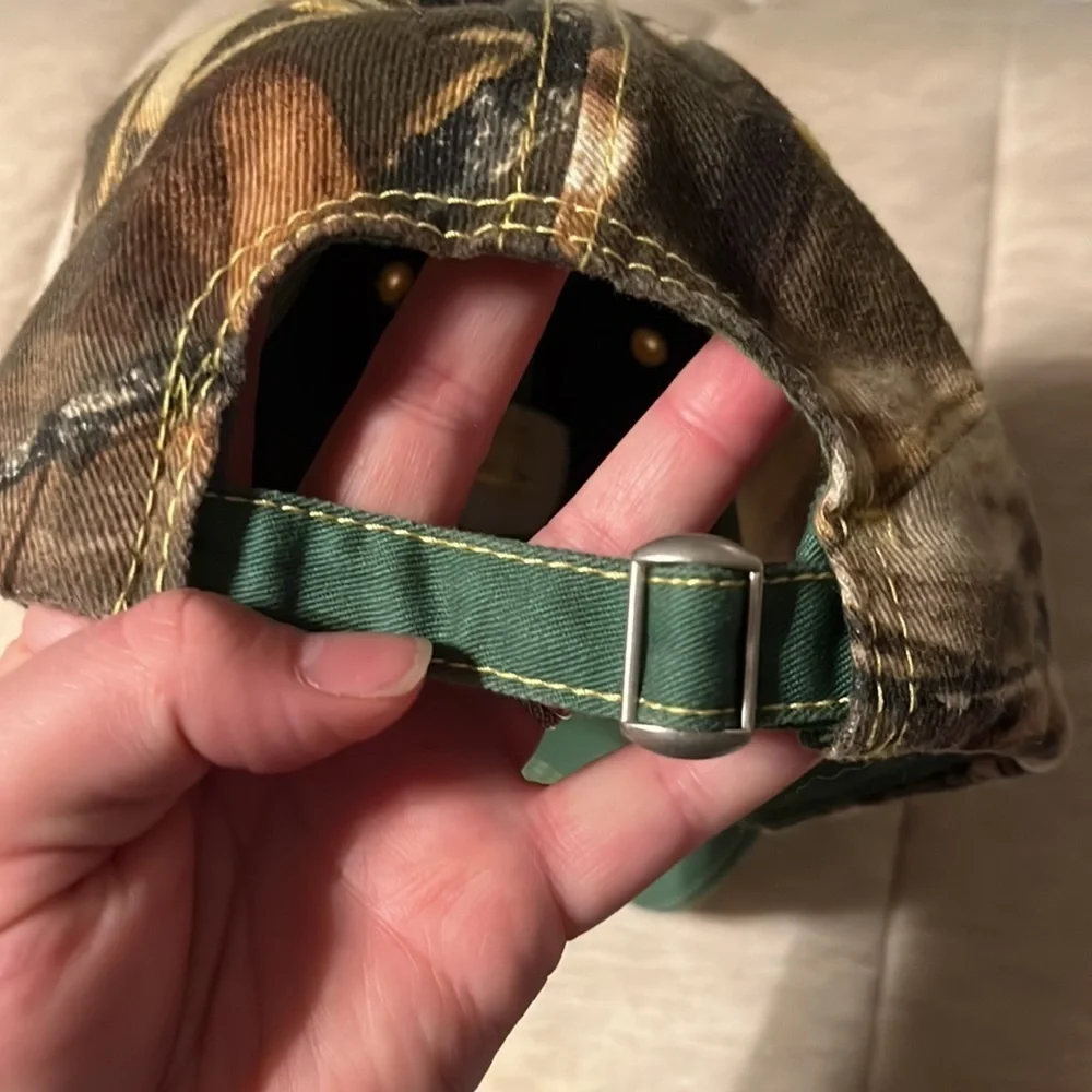 John Deer Adjustable Green and Camo Hat- Youth M/L